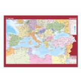 Grbz Yaynlar Akdeniz lkeleri Siyasi Haritas 70X100 CM