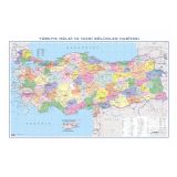 Gürbüz Yayınları Türkiye Siyasi Haritası 100x140 CM