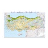 Gürbüz Yayınları Türkiye Doğal Bitki Örtüsü Haritası 70x100 CM