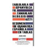 Fono Tablolarla İspanyolca Fiil Zamanları Dil Bilgisi Özeti